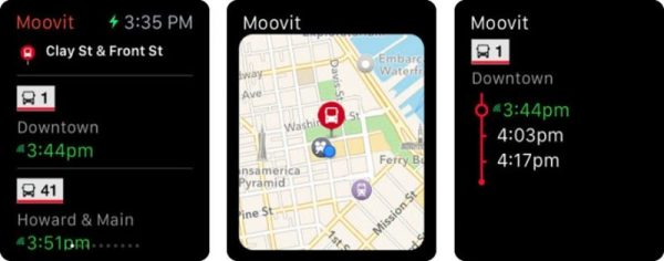 Những ứng dụng tốt nhất cho Apple Watch, bạn không thể bỏ qua 24 Moovit cập nhật trực tiếp các tuyến giao thông công cộng và đồng bộ hóa với các dịch vụ chia sẻ xe đạp khác